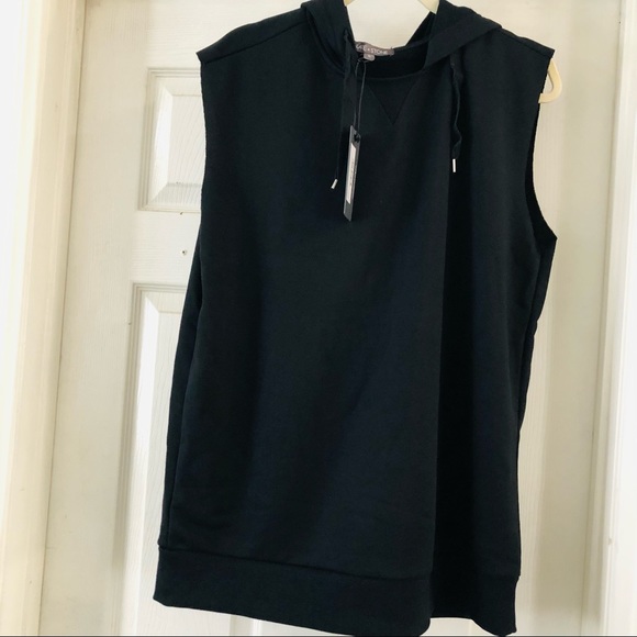 Slate & Stone sleeveless hoodie man’s XL NWT navy blue soft light hoodie - Picture 2 of 2